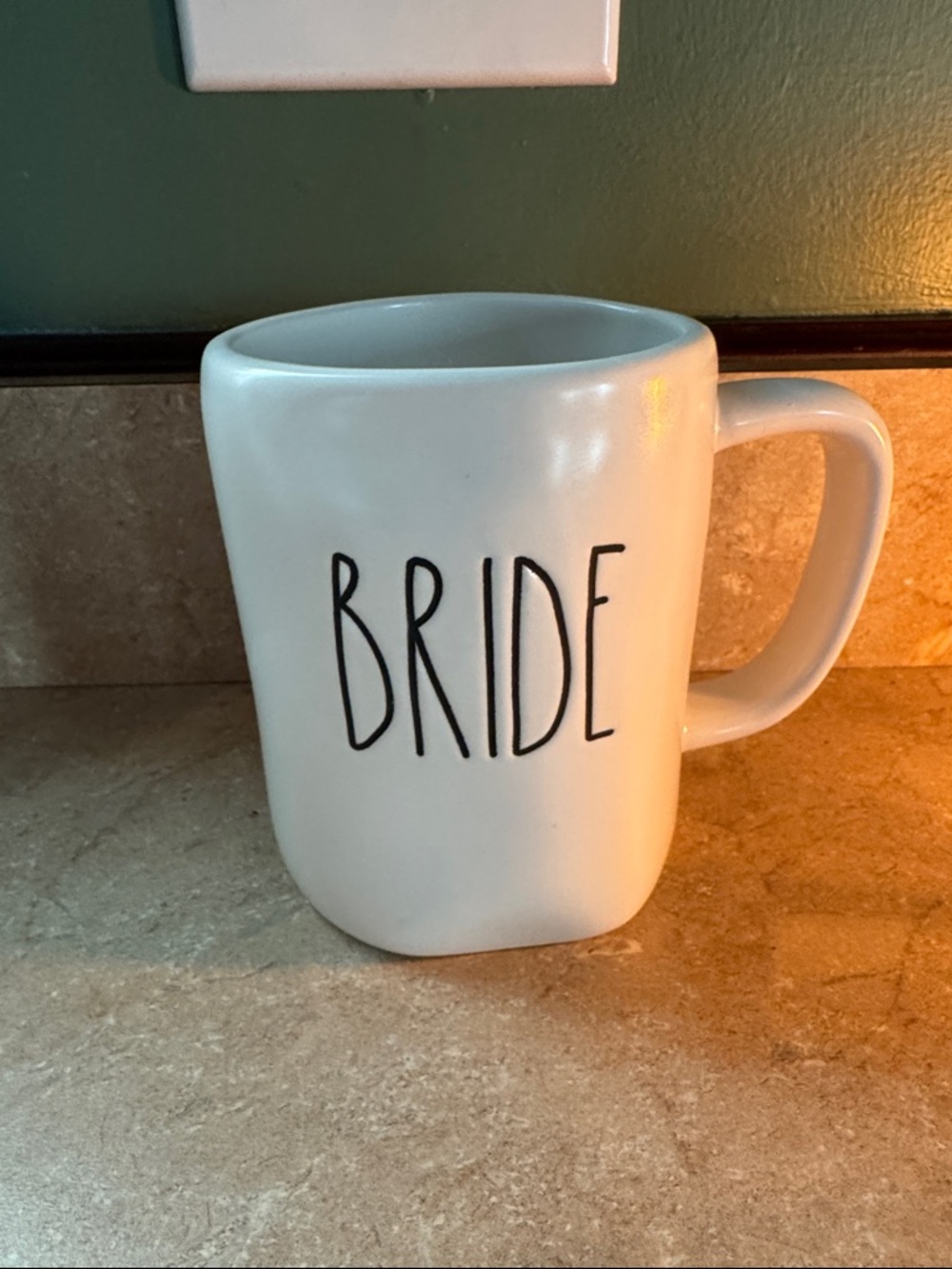 Bride Ceramic Coffee Mug in White